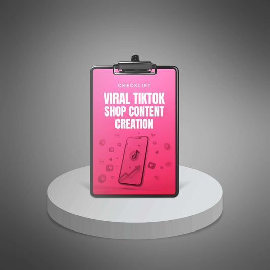 Viral TikTok Shop Content Creation - Check sheet